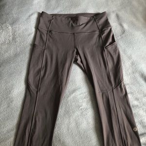 Lululemon fast and free tight 25” nulux light grey
